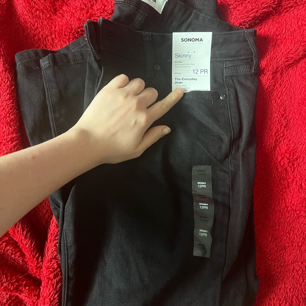 Sonoma Classic Black Denim Pants